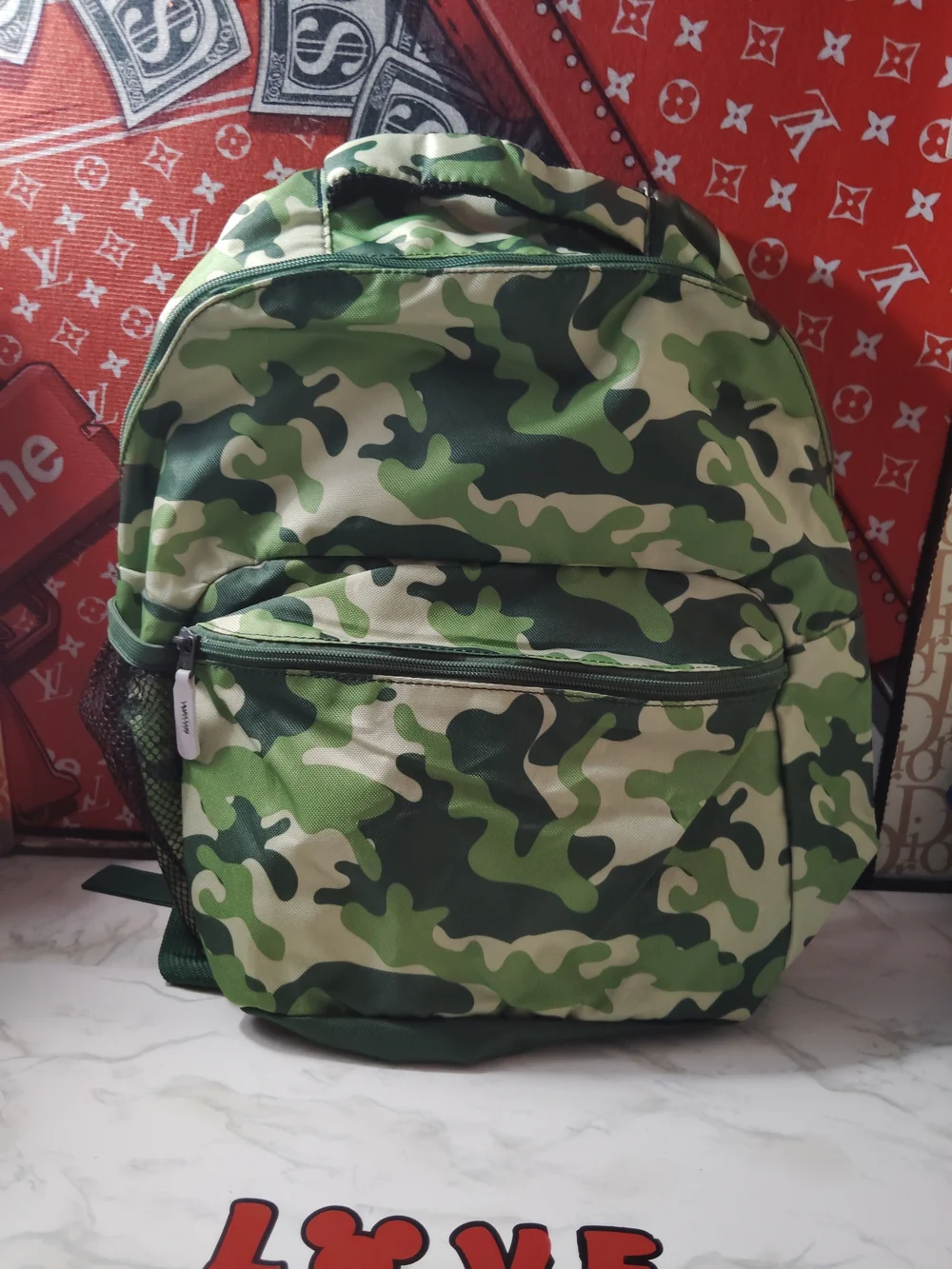 Camouflage Backpack for Kids - Green Camo